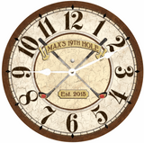 Brown Golf Clock
