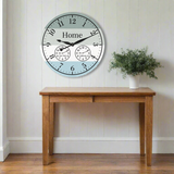 Time Zone Clock- Multi Zone Wall Clock