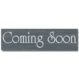 Coming Soon Sign - Slate Blue