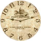 Equestrian Clock - Gold Hands