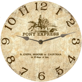 Equestrian Clock - Silver Hands