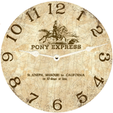 Equestrian Clock - White Hands