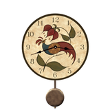 Folk Bird Peafowl Wall Clock 2