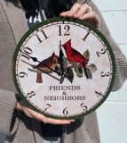 Friends And Neighbors Cardinal Clock - 7
