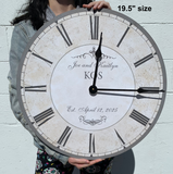 Grey Wedding Clock- 3