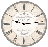 Grey Wedding Clock