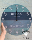 It's Five O Clock Somewhere Beach Clock - 5