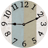 Nautical Striped Wall Clock