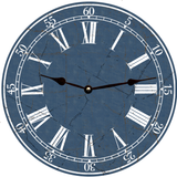 Navy Blue Wall Clock