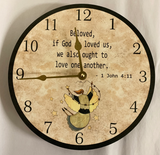 Personalized Biblical Quote Clock- 4