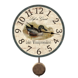 Personalized Cottage Wall Clock - Pendulum