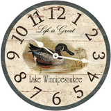 Personalized Cottage Wall Clock - White Hands