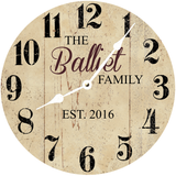 Personalized Family Name Wall Clock - 4