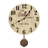 Personalized Family Name Wall Clock - 5