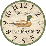 Personalized Lake Clock With Duck Design 3