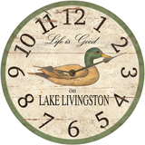 Personalized Lake Clock With Duck Design 4