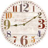 Rustic Oversized Numbers Clock 2