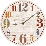 Rustic Oversized Numbers Clock 3