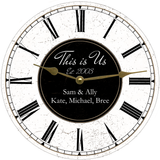 Personalized This is Us Clock
