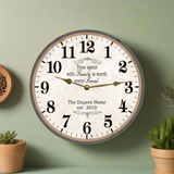 Time Spent With Family Clock