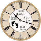 Unique Baby Announcement Clock