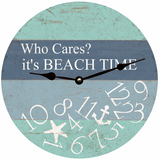 Beach Time Whatever Clock