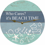 Beach Time Whatever Clock