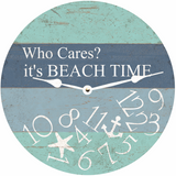 Beach Time Whatever Clock