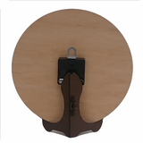 back of clock with clock stand