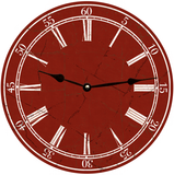 Classic Red Clock