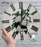Gardenia Flower Wall Clock