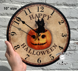 Happy Halloween Round Wall Clock