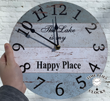 The Lake Is My Happy Place Clock