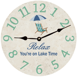 Relax You're on Lake Time Clock