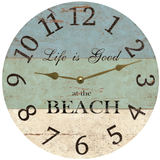 Life is Good at the Beach Clock - 2