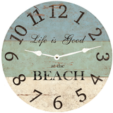 Life is Good at the Beach Clock - 4