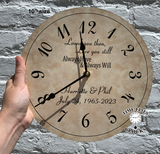 Custom Wedding Clock- Personalized and Elegant