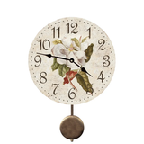 Magnolia Flower Pendulum Clock