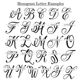 Monogram Clock- Personalized Monogram Clock- White Monogram Clock