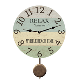 Personalized Coastal Pendulum Clock