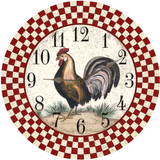 Rustic Farmhouse Rooster Clock - 3