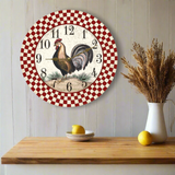 Rustic Farmhouse Rooster Clock - 2