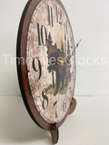 Rustic Bear Clock