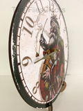 Old Fashioned Santa Christmas Wall Clock
