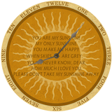 You Are My Sunshine Clock - Silver Hands