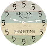 Five O'Clock Coastal Clock