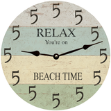 Five O'Clock Coastal Clock