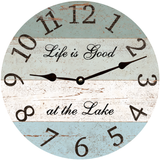 Four Color Lake Clock black hands