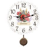 Wildflower Pendulum Clock