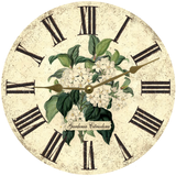 Gardenia Flower Wall Clock